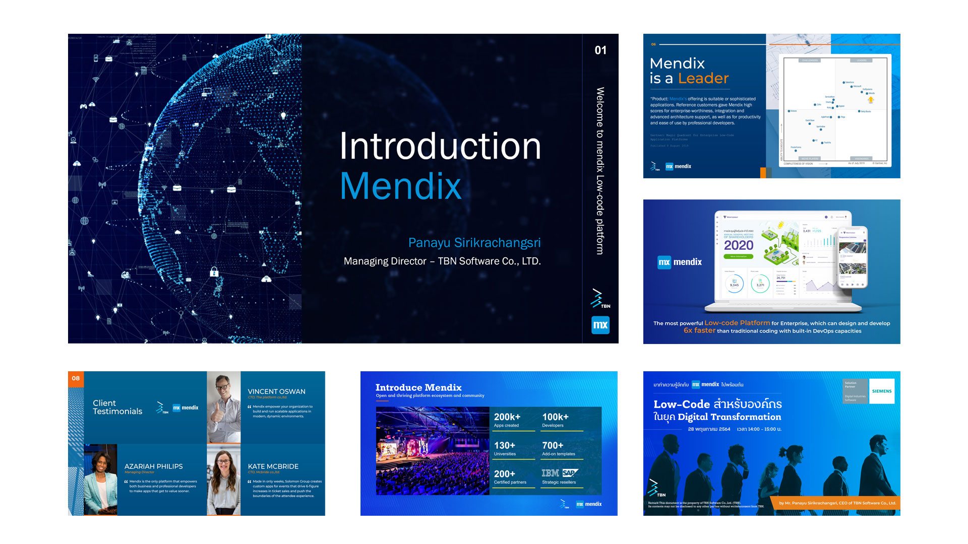 Presentation deck design